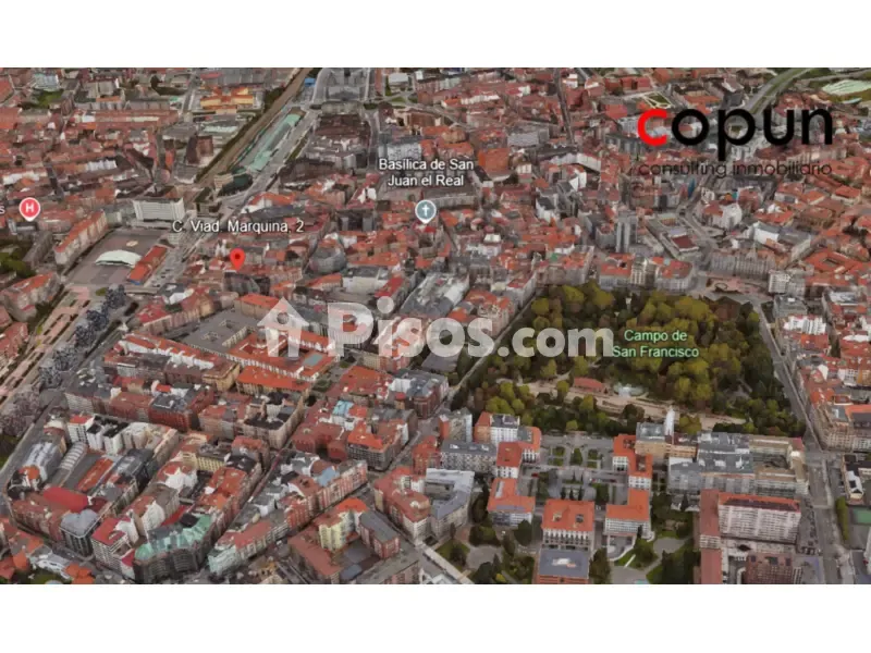 Aerial - Apartment with Terrace in Oviedo Centre
