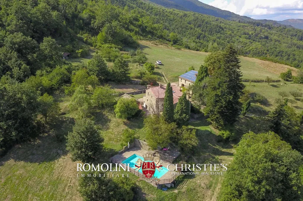 Vue aérienne - Organic Farm with Pool in Tuscany
