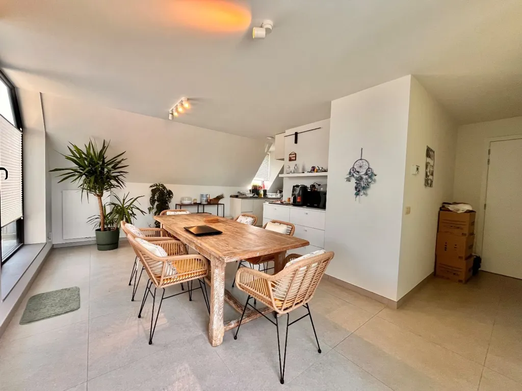 Dining Room - Apartment with Two Terraces in Kuurne