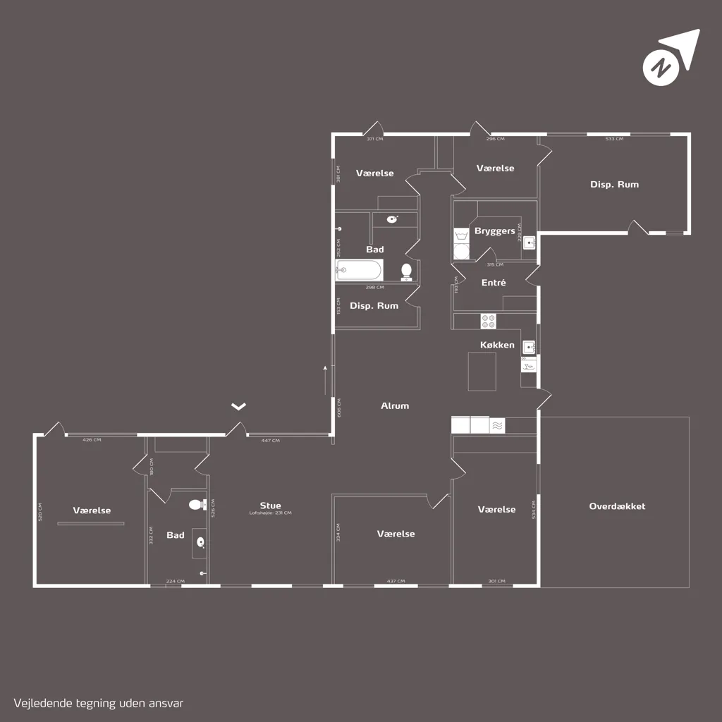 Plan - Villa with Separate Parent Suite in Ørsted