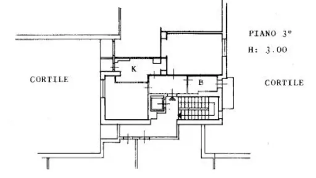 Plan - Bright Bilocale with Balcony in Milan