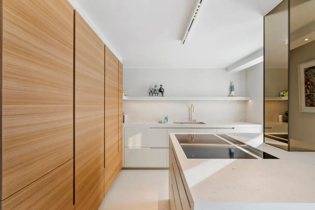 Cuisine - Penthouse avec Vue Panoramique sur le Zoute à Bruxelles