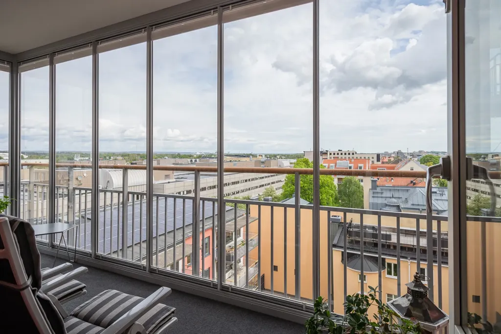 Balcon - Apartment with River View in Östergötland