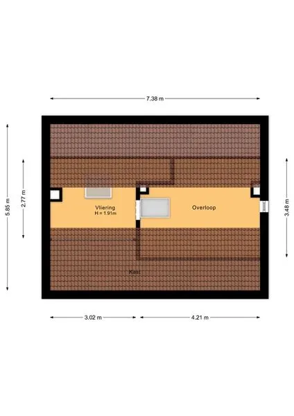 Floor Plan - Detached House with Private Garden in Yerseke
