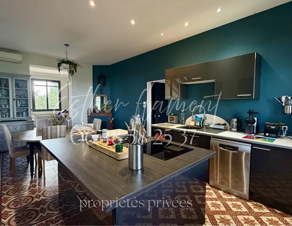 Cucina - Characterful House with Pool in Rousson