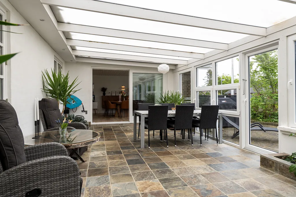 Terrasse - Villa with Water View in Skjoldborg