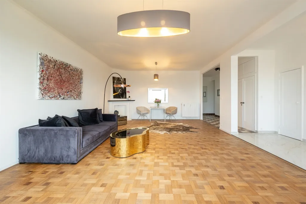 Living Room - Renovated Apartment with Views in Antwerp