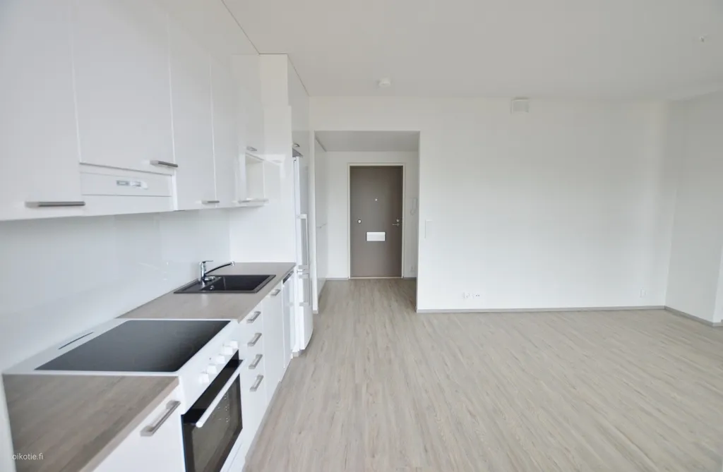 Kitchen - Modern Apartment with Balcony in Nummi, Turku