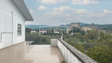 Terrace - Semi-Detached Apartment with Panoramic Views in Monte Cerignone