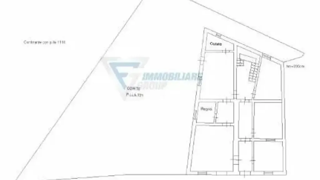 Plan - Independent House with Panoramic View in Siracusa