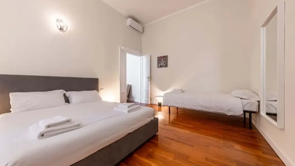 Bedrooms - Fully Furnished Studio in Milan