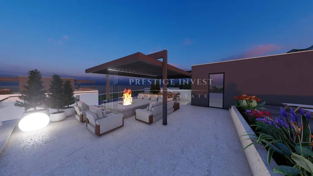 Terrace - Modern Apartment with Sea View in Sukošan