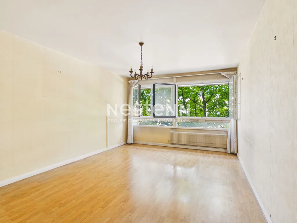 Séjour - Appartement avec vue canal à Paris 19e
