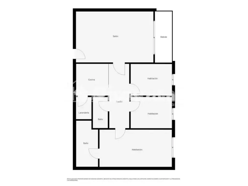 Plaan - Modern Flat with Balcony in Tavernes de la Valldigna