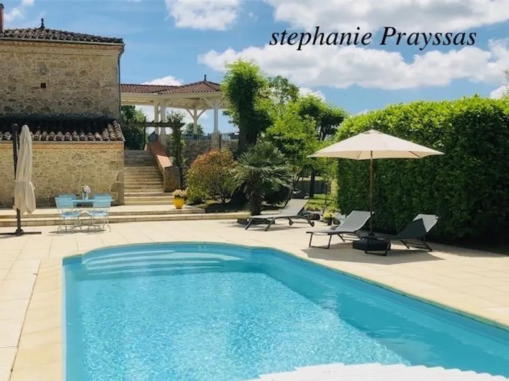Piscine - Demeure de Charme avec Piscine à 20 mn d'Agen