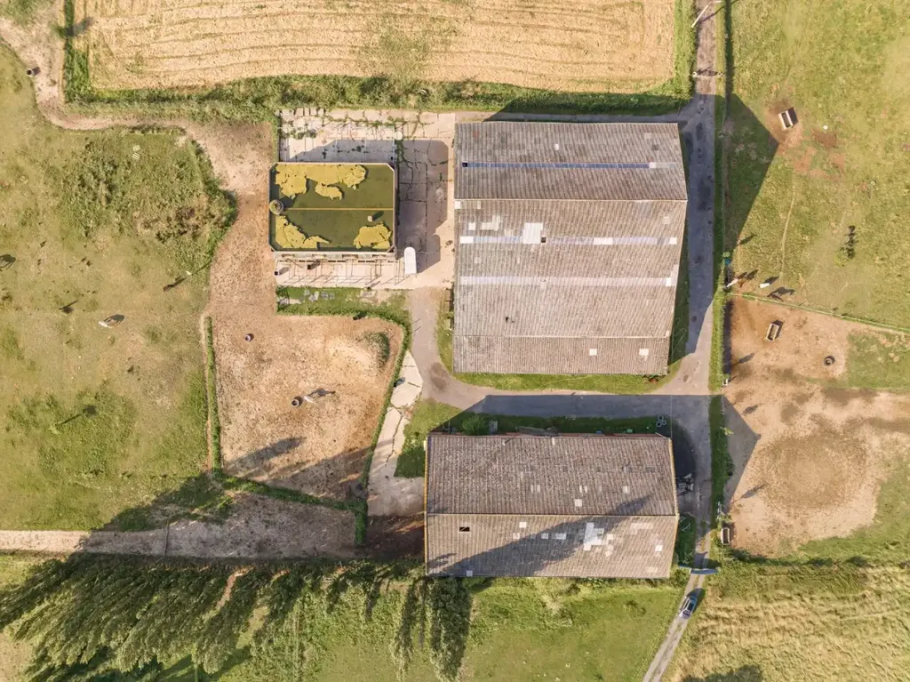 Vista aerea - Rural Estate with Leie View in Kuurne