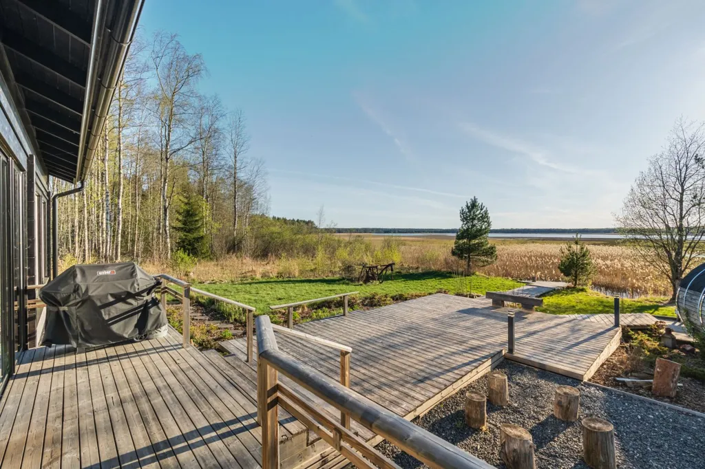 Terrace - Cottage with Sauna in Ridasjärvi