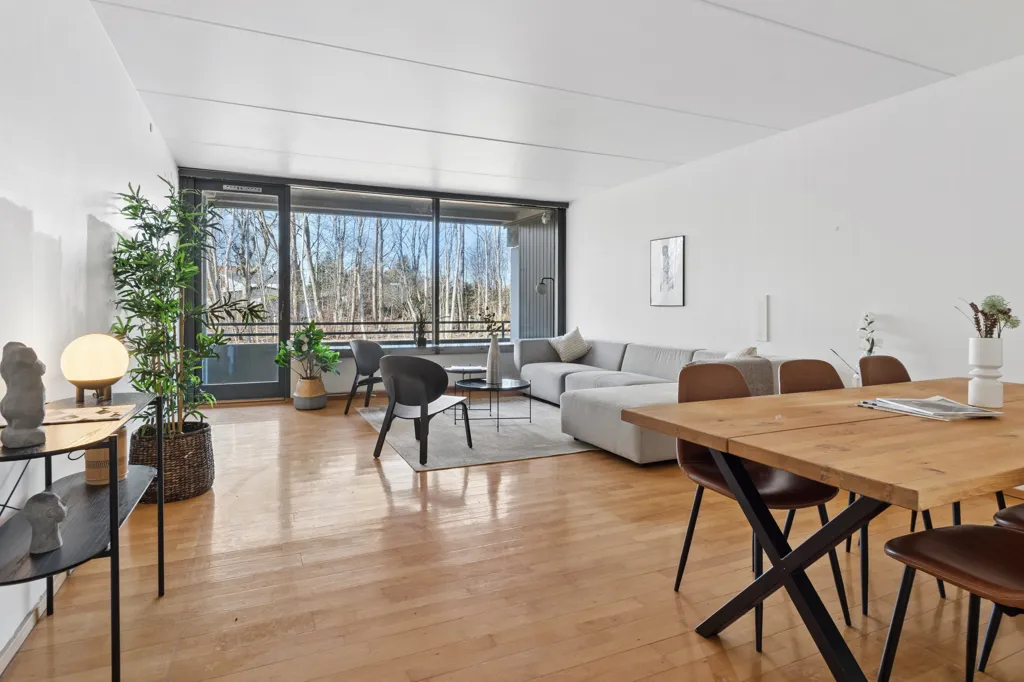 Séjour - Spacious Apartment with Forest View in Holte