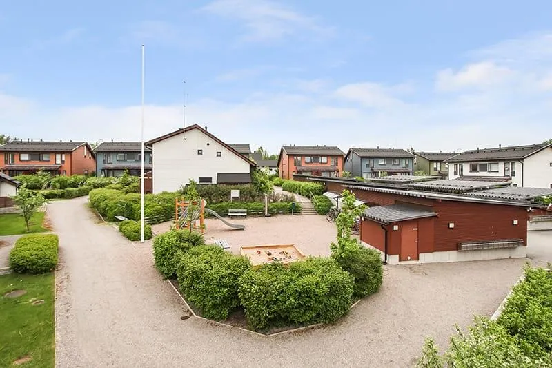 Vue aérienne - Duplex Apartment with Balcony in Porvoo Huhtis