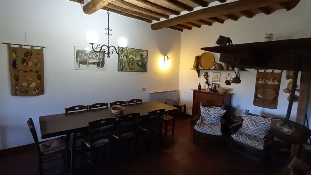 Salle à manger - Rustic House with Grotto in Piegaro
