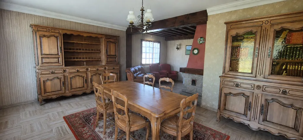 Dining Room - Dauphinois House with Garden in Countryside