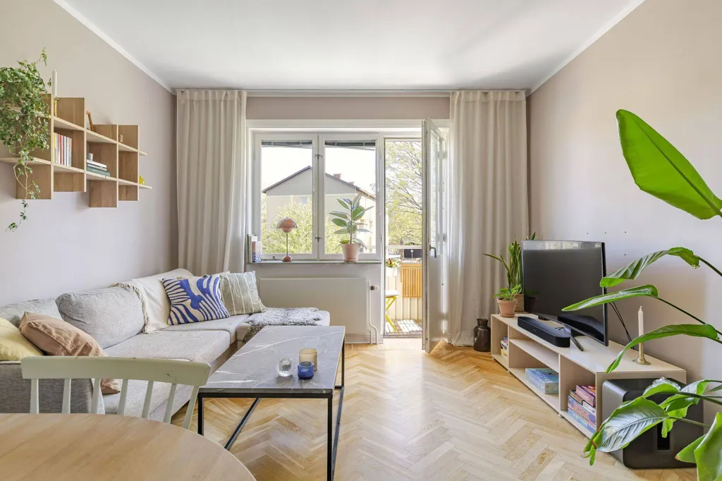 Soggiorno - Renovated Flat with Balcony in Linköping