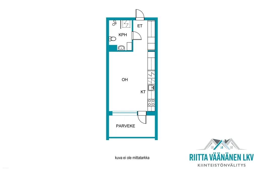 Plan - Compact Apartment with Glazed Balcony in Lohja Centre