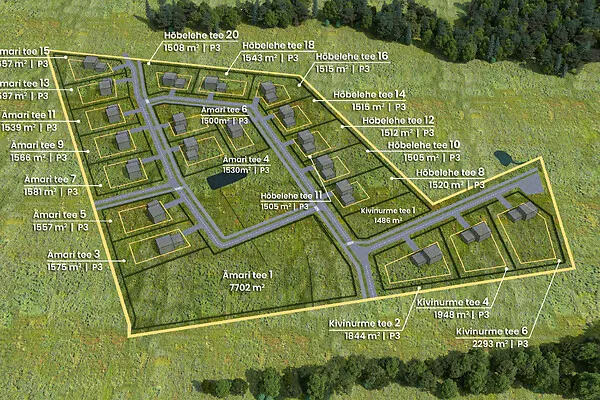 Plan - Terrain à Saue vald