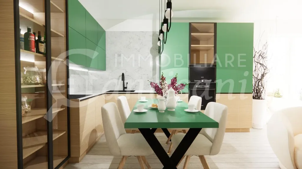 Cuisine - Newly Built Apartment with Terraces in Florence
