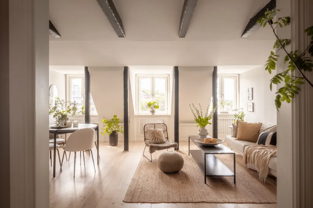 Séjour - Charming Loft with City View in Stockholm