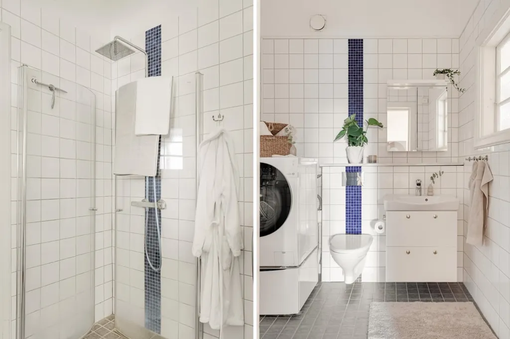 Salles de bain - Charming Corner Apartment with Four-Directional Views in Kristianstad