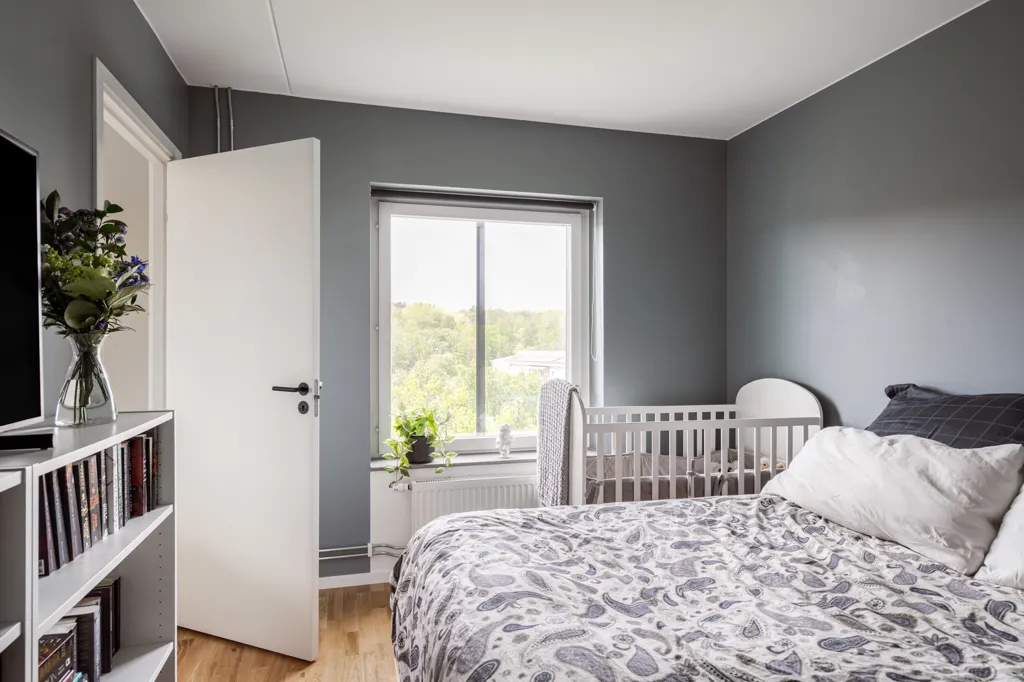 Bedrooms - Modern Flat with Balcony in Gothenburg