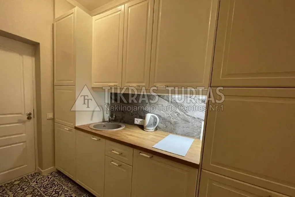 Köök - Studio Flat with Balcony in Klaipėda Centre