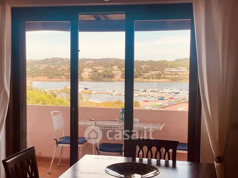Balcony - Apartment with Balcony and Pool in Arzachena