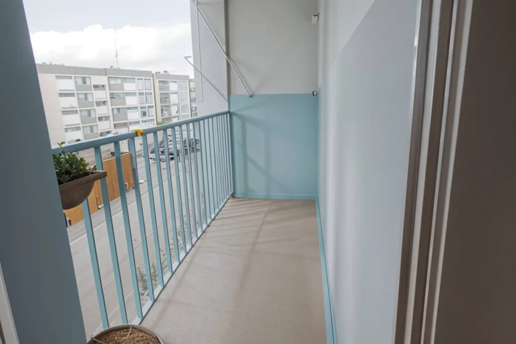 Balcon - Appartement 4 Pièces avec Loggia à Saint-Brieuc