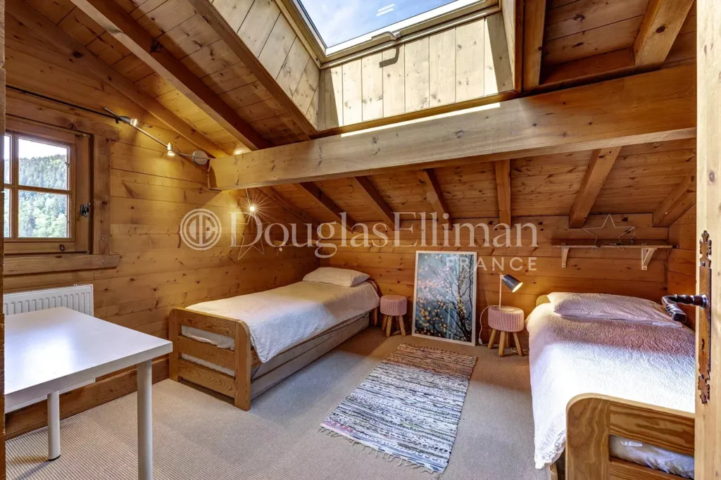 Chambres - Chalet de 4 Chambres avec Vue Panoramique aux Houches