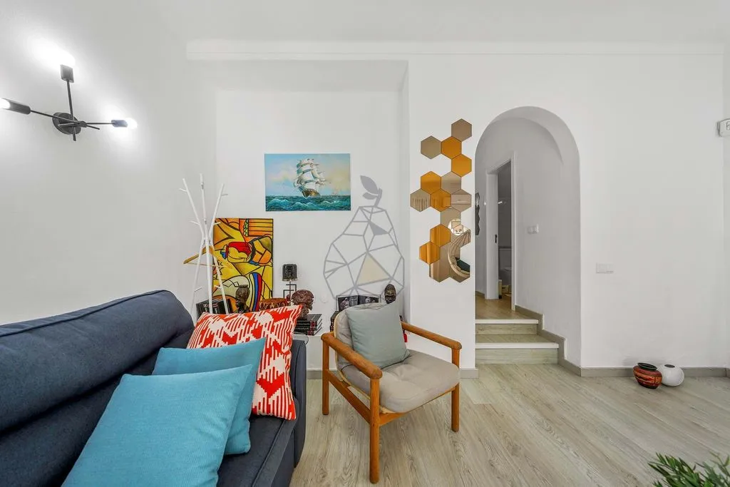 Living Room - 2-Bedroom Villa with Private Garden in Albufeira