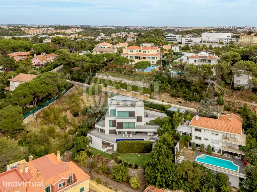 Vue aérienne - Contemporary Villa with Pool in Estoril, Cascais