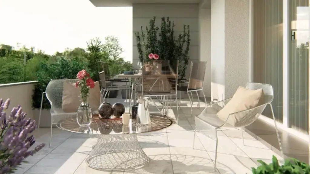 Terrasse - Contemporary Apartment with Terrazzo in Pieve Emanuele
