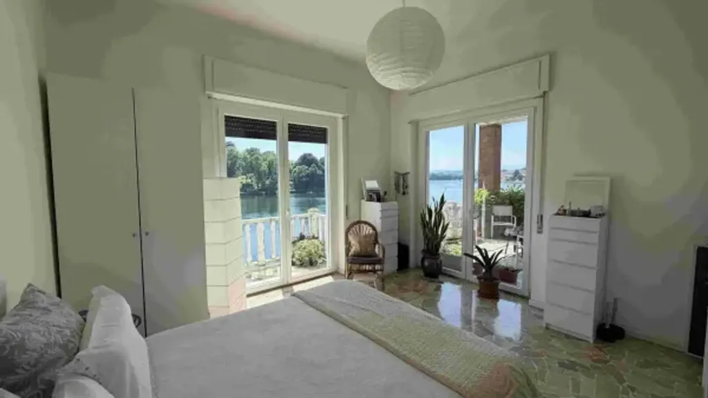 Chambres - Riverfront Apartment with Terrace in Sesto Calende