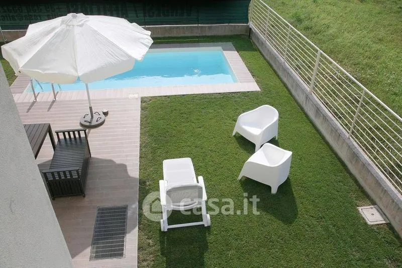 Pool - Modern Villa with Pool in Soiano del Lago