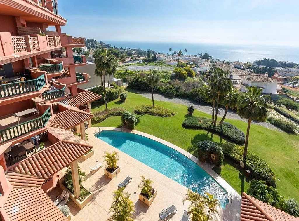 Vue aérienne - Duplex with Pool in Benalmádena Pueblo