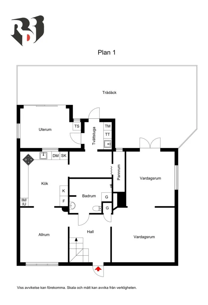 Plaan - Charming 1900s Villa with Garden in Bjuv