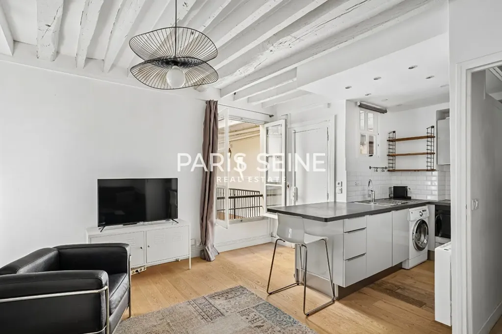 Köök - Charming 2-Bedroom in Paris Centre