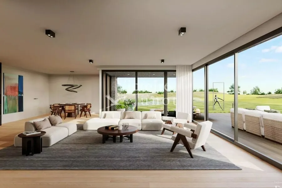 Living Room - Villa with Golf Course View in Wezembeek-Oppem