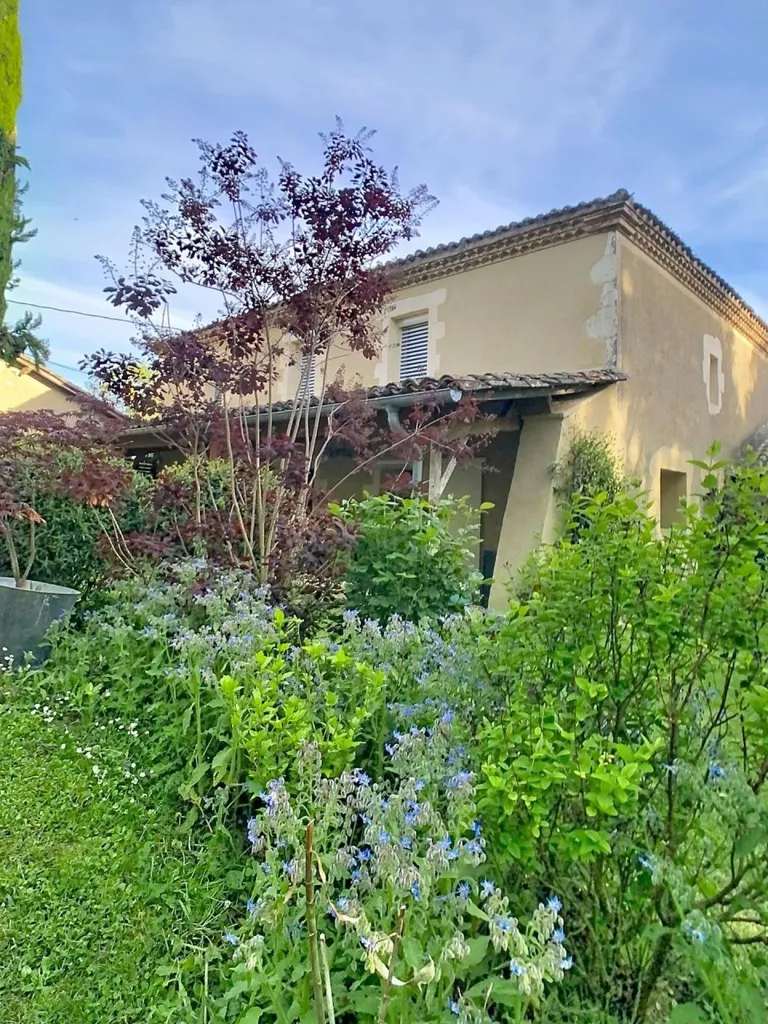 Jardin - Maison en Pierre avec Grange à Ordan-Larroque