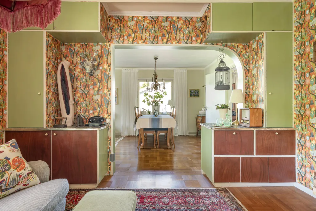 Soggiorno - Charming 1940s Villa with Garden in Sundby