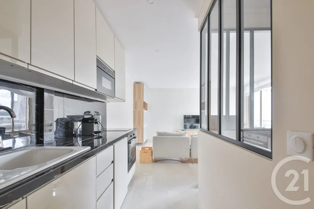 Cuisine - Appartement F2 au Calme avec Vue Dégagée à Paris 16e