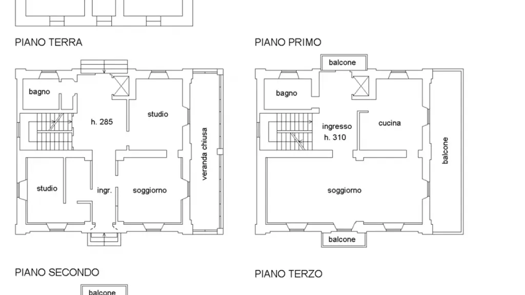Plan - Historic Villa with Central Location in Grignasco
