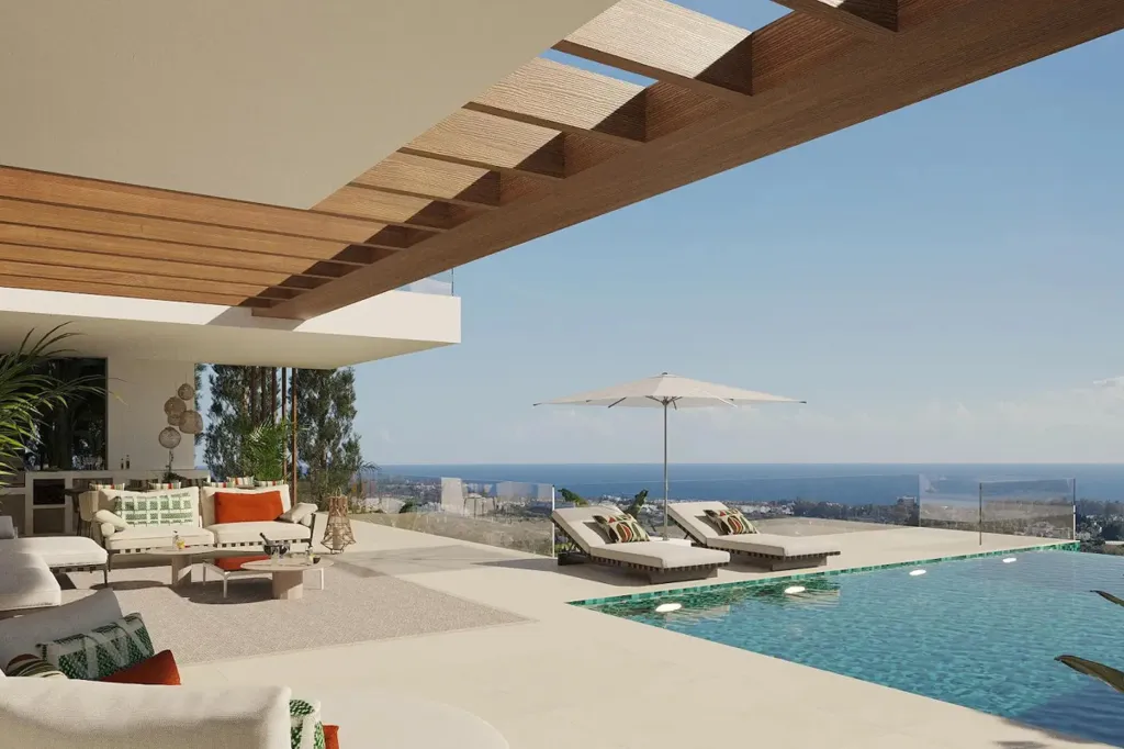 Piscina - Luxury Villa with Panoramic Views in Estepona